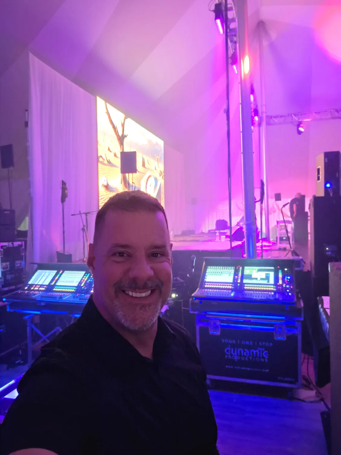 Protection agent covering a tented private event