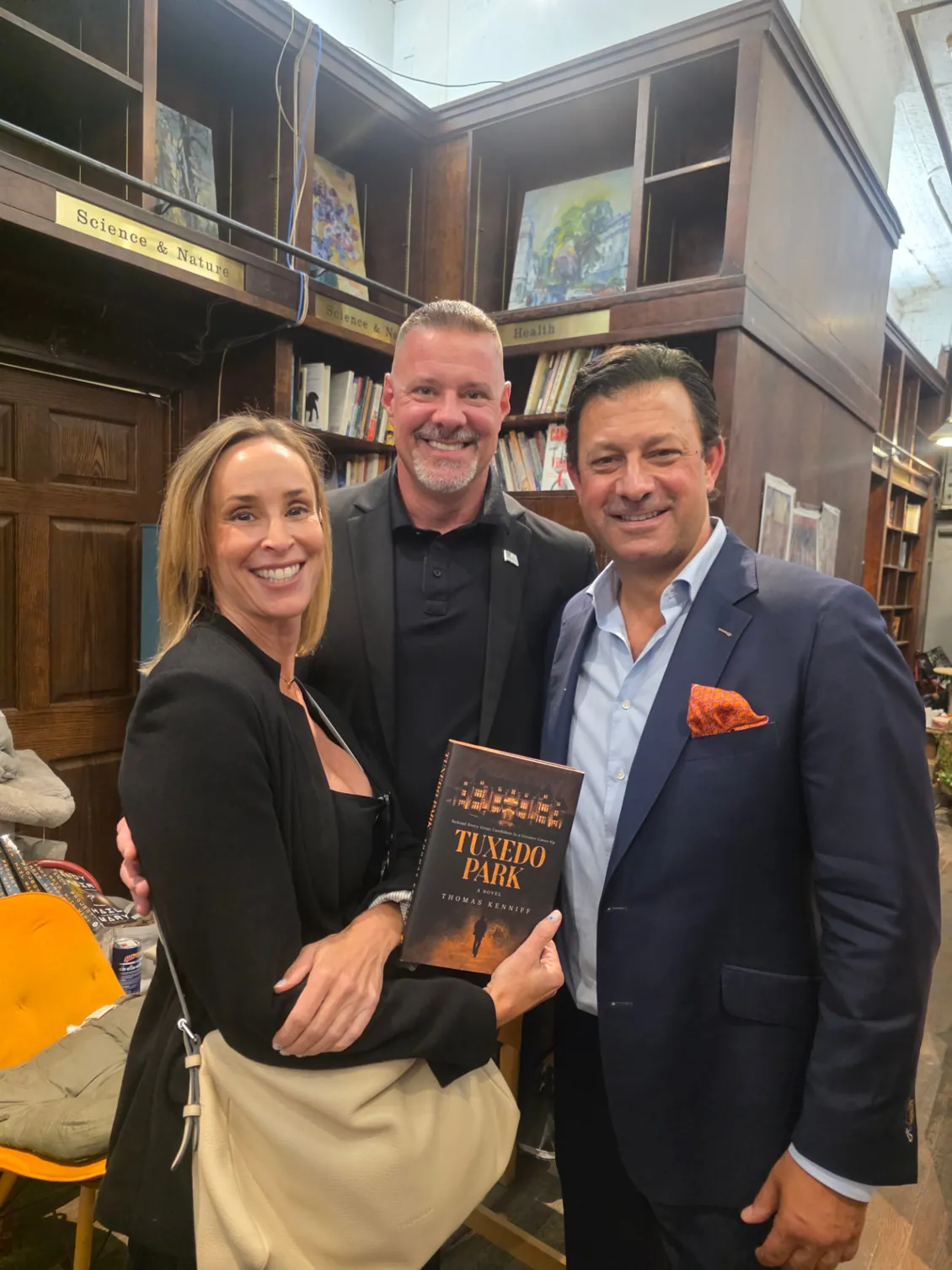 Protection agent providing coverage at a private book event in a Manhattan venue